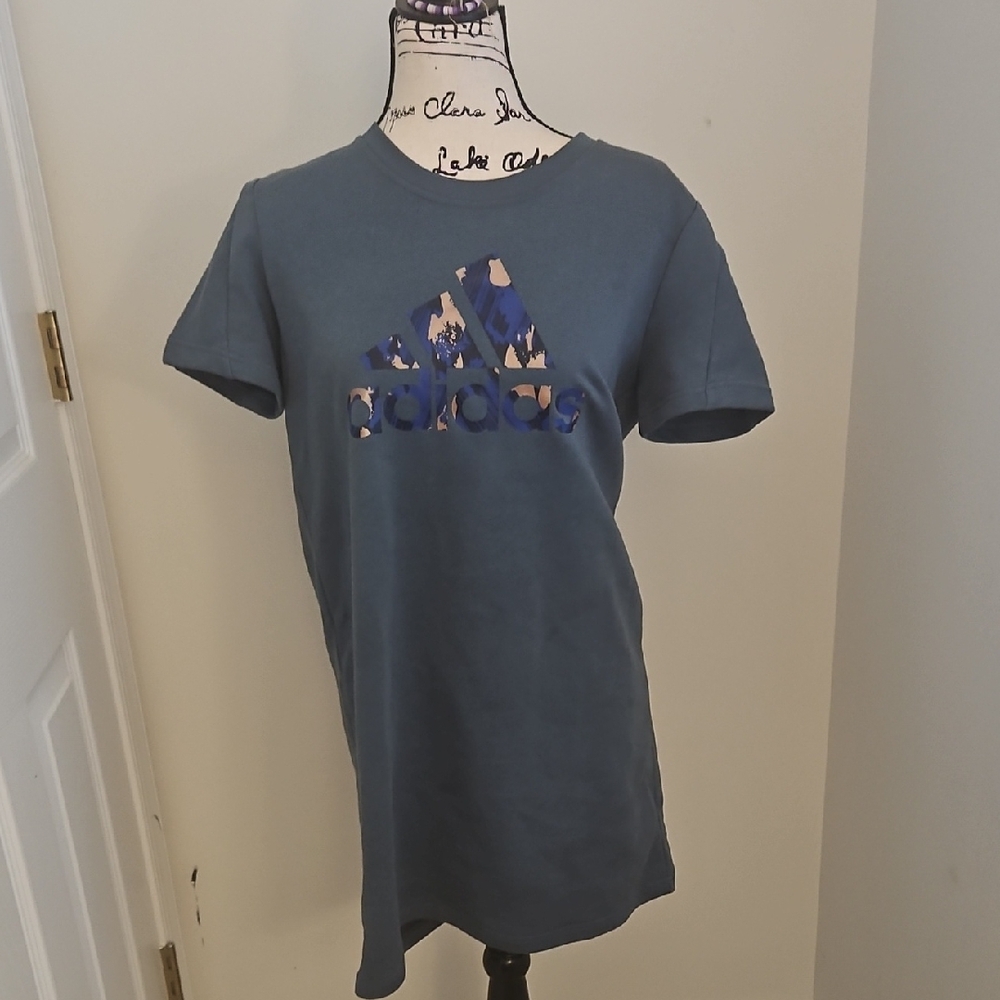 Adidas Navy Graphic Tee